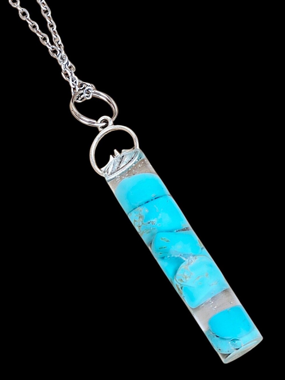 Cripple Creek Turquoise Pendant Necklace